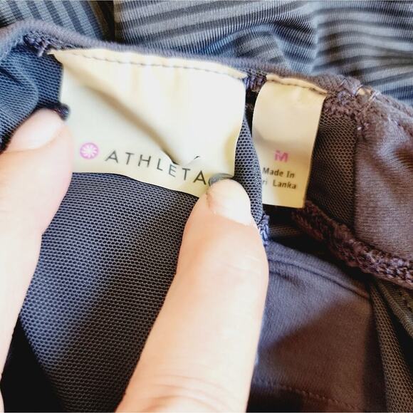 ATHLETA STRIPE GRAY TANK SIZE MED - Picture 5 of 6